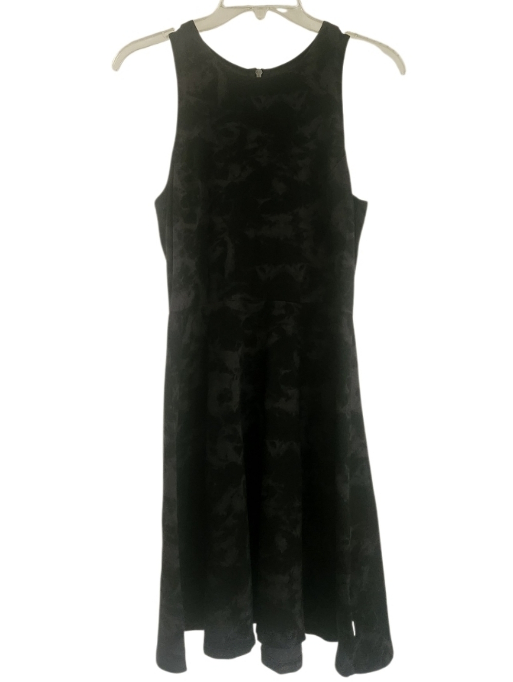 Classic Black & Gray Tie Dyr Sleeveless A-Line Dress Sz Small